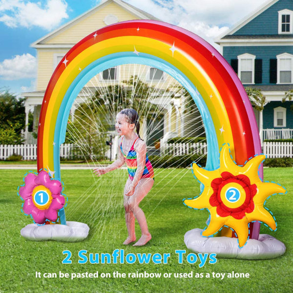 vivohome Rainbow Sprinkler Summer Inflatable & Reviews Wayfair